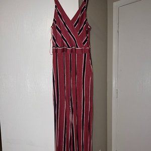 Womens Pink Jumpsuit, Size L